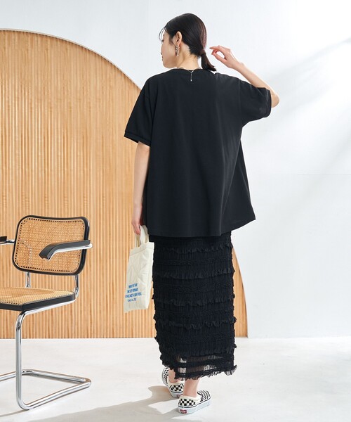 PENNEYS(ぺニーズ)の「PENNEYS別注 カノコフレアTシャツ(Tシャツ/カットソー・レディース・ナチュラル/ブラック/イエロー/コバルトブルー・M/L)」の11枚目の写真