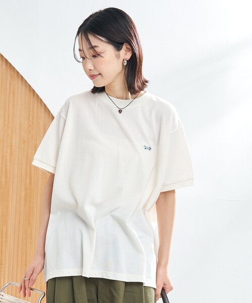 PENNEYS(ぺニーズ)の「PENNEYS別注 カノコフレアTシャツ(Tシャツ/カットソー・レディース・ナチュラル/ブラック/イエロー/コバルトブルー・M/L)」の12枚目の写真