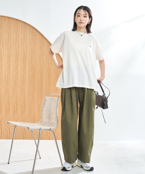 PENNEYS(ぺニーズ)の「PENNEYS別注 カノコフレアTシャツ(Tシャツ/カットソー・レディース・ナチュラル/ブラック/イエロー/コバルトブルー・M/L)」の16枚目の写真