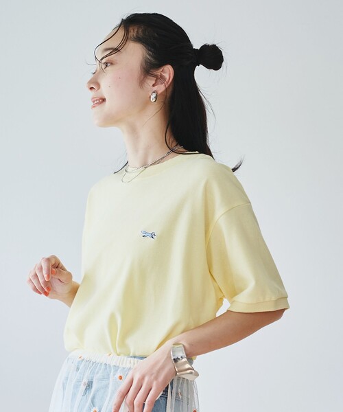 PENNEYS(ぺニーズ)の「PENNEYS別注 カノコフレアTシャツ(Tシャツ/カットソー・レディース・ナチュラル/ブラック/イエロー/コバルトブルー・M/L)」の19枚目の写真