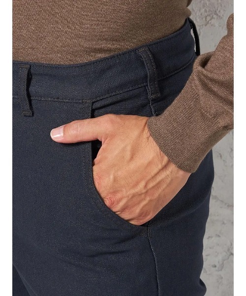 HARUYAMA（ハルヤマ）の「【EDWINデニスラ】ヴィンテージブルーパンツ【セットアップ商品有】ストレッチ 無地 通年（スラックス・メンズ・ブルー/グレー・34inch/33inch/31inch/36inch/30 inch/32inch）」の6枚目の写真