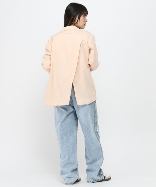 3.3 Field Trip （3.3フィールドトリップ）の「3.3 Field Trip／バックスタイルアシメジャケット（テーラードジャケット・レディース・ブラック/ブラウン/アイボリー・FREE）」の22枚目の写真