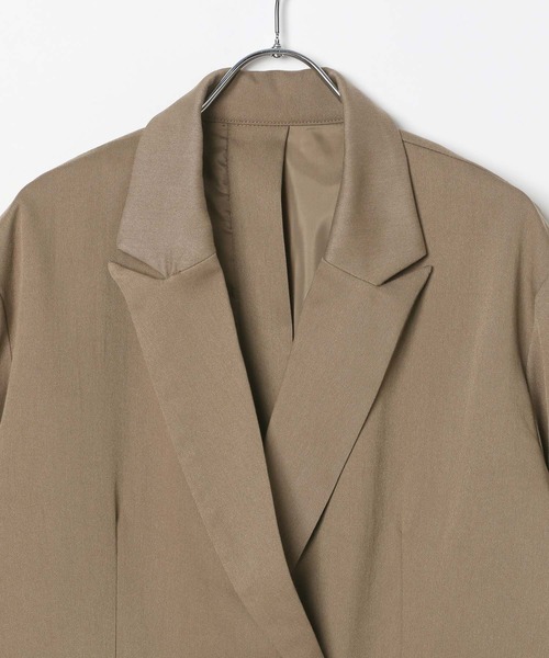 3.3 Field Trip （3.3フィールドトリップ）の「3.3 Field Trip／バックスタイルアシメジャケット（テーラードジャケット・レディース・ブラック/ブラウン/アイボリー・FREE）」の16枚目の写真