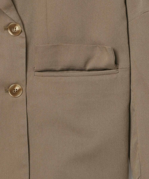 3.3 Field Trip （3.3フィールドトリップ）の「3.3 Field Trip／バックスタイルアシメジャケット（テーラードジャケット・レディース・ブラック/ブラウン/アイボリー・FREE）」の14枚目の写真