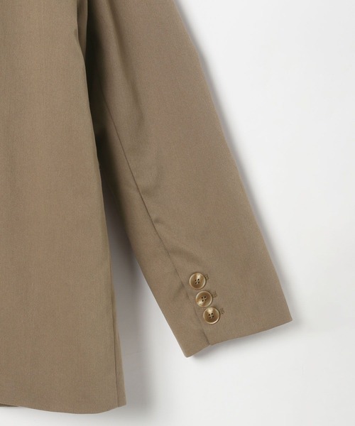 3.3 Field Trip （3.3フィールドトリップ）の「3.3 Field Trip／バックスタイルアシメジャケット（テーラードジャケット・レディース・ブラック/ブラウン/アイボリー・FREE）」の5枚目の写真