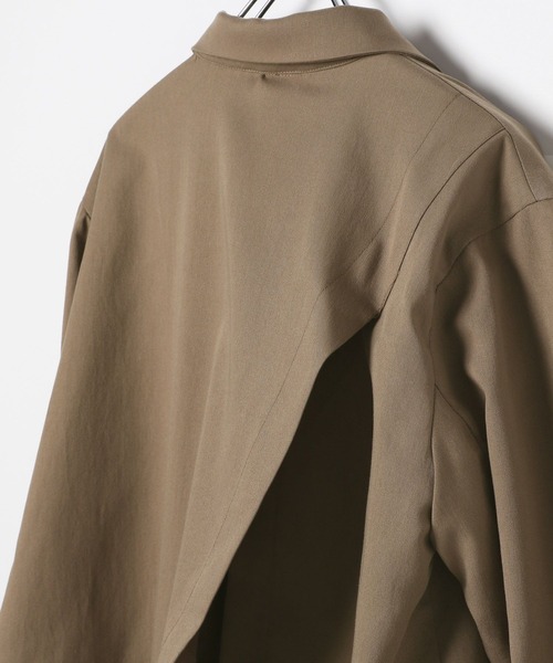 3.3 Field Trip （3.3フィールドトリップ）の「3.3 Field Trip／バックスタイルアシメジャケット（テーラードジャケット・レディース・ブラック/ブラウン/アイボリー・FREE）」の4枚目の写真