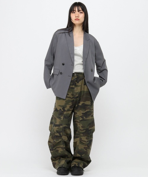 3.3 Field Trip （3.3フィールドトリップ）の「3.3 Field Trip／バックスタイルアシメジャケット（テーラードジャケット・レディース・ブラック/ブラウン/アイボリー・FREE）」の11枚目の写真