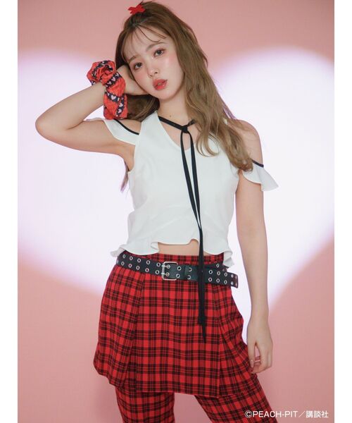 tシャツ 「しゅごキャラ！コラボ」制服とアミュレットハートSET レディース しゅごキャラ！コラボ】制服とアミュレットハートSET（Tシャツ
