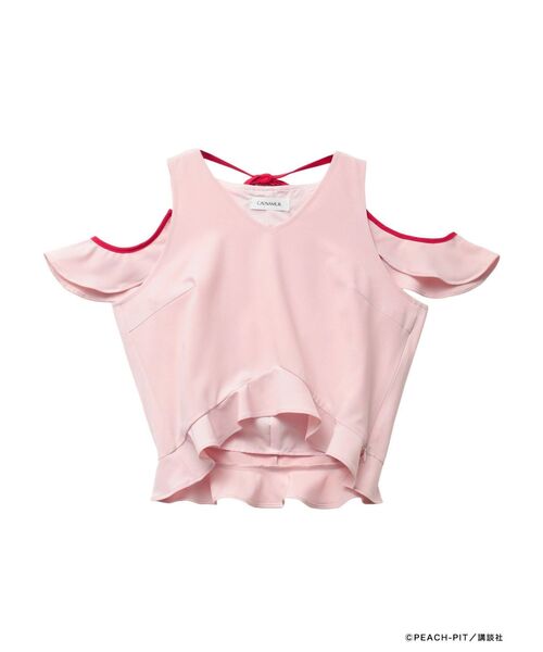 tシャツ 「しゅごキャラ！コラボ」制服とアミュレットハートSET レディース しゅごキャラ！コラボ】制服とアミュレットハートSET（Tシャツ
