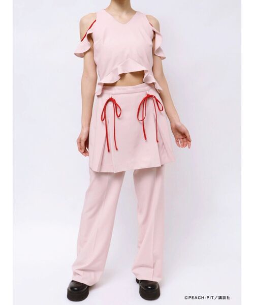 tシャツ 「しゅごキャラ！コラボ」制服とアミュレットハートSET レディース しゅごキャラ！コラボ】制服とアミュレットハートSET（Tシャツ