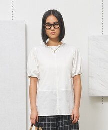 【WOMEN】ファブリックヘムジャージ プルオーバー