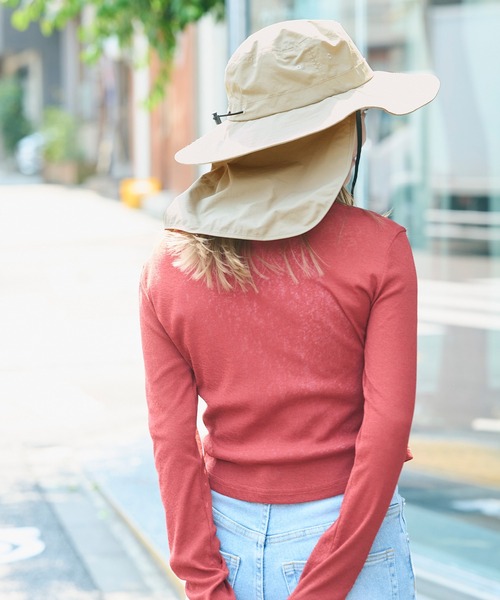 coca（coca）（コカ）の「【WEB限定セール】日除けハット（ハット・レディース・ブラック/ベージュ・ONE SIZE）」の17枚目の写真