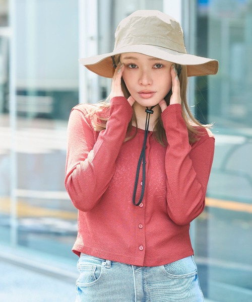 coca（coca）（コカ）の「【WEB限定セール】日除けハット（ハット・レディース・ブラック/ベージュ・ONE SIZE）」の19枚目の写真