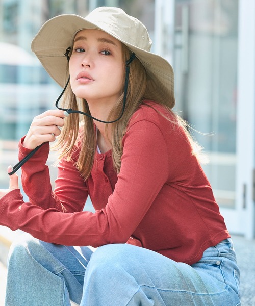 coca（coca）（コカ）の「【WEB限定セール】日除けハット（ハット・レディース・ブラック/ベージュ・ONE SIZE）」の20枚目の写真