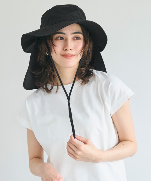 coca（coca）（コカ）の「【WEB限定セール】日除けハット（ハット・レディース・ブラック/ベージュ・ONE SIZE）」の9枚目の写真
