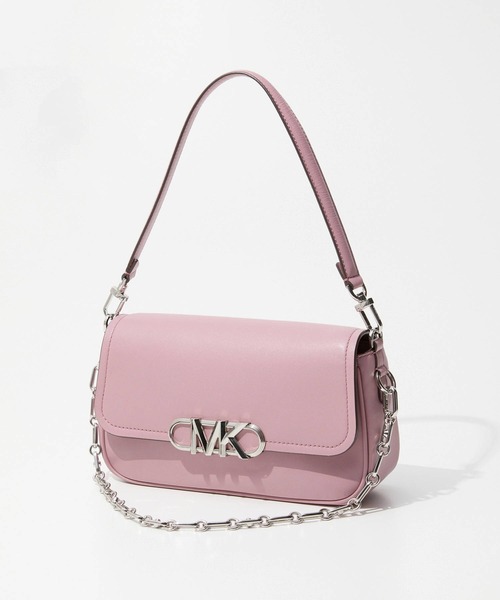 MICHAEL KORS（マイケルコース）の「MICHAEL KORS Parker Medium Leather Shoulder Bag マイケルコース パーカー ミディアム レザーショルダーバッグ（ショルダーバッグ・レディース・ピンク系その他/グレー系その他/バーガンディー・FREE）」の3枚目の写真