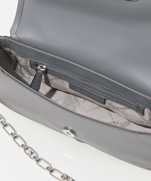 MICHAEL KORS（マイケルコース）の「MICHAEL KORS Parker Medium Leather Shoulder Bag マイケルコース パーカー ミディアム レザーショルダーバッグ（ショルダーバッグ・レディース・ピンク系その他/グレー系その他/バーガンディー・FREE）」の5枚目の写真