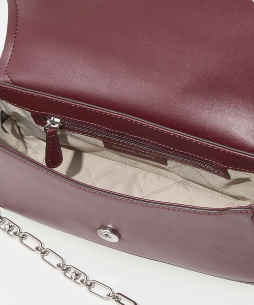 MICHAEL KORS（マイケルコース）の「MICHAEL KORS Parker Medium Leather Shoulder Bag マイケルコース パーカー ミディアム レザーショルダーバッグ（ショルダーバッグ・レディース・ピンク系その他/グレー系その他/バーガンディー・FREE）」の14枚目の写真