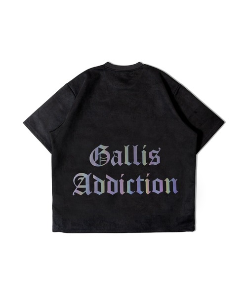 GALLIS ADDICTION（ガリスアディクション）の「GA SUEDE RAINBOW-REFLECTOR TEE（Tシャツ/カットソー・メンズ・ライトグレー/ブラック・M/L）」の4枚目の写真