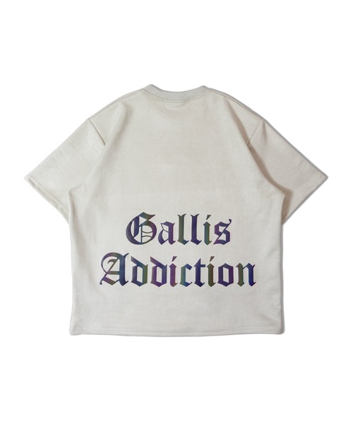 GALLIS ADDICTION（ガリスアディクション）の「GA SUEDE RAINBOW-REFLECTOR TEE（Tシャツ/カットソー・メンズ・ライトグレー/ブラック・M/L）」の6枚目の写真
