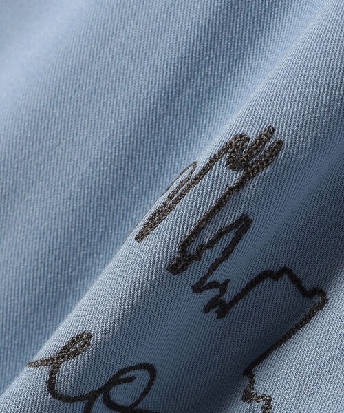 UNIVERSAL OVERALL(ユニバーサルオーバーオール)の「UNIVERSAL OVERALL: ワーク 刺しゅう シャツ(シャツ/ブラウス・レディース・ライトブルー/ベージュ・ONE SIZE)」の7枚目の写真