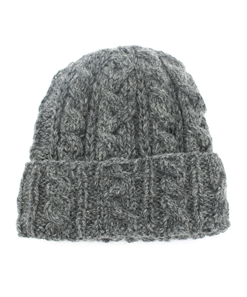 ikka（イッカ）の「HAND KNITケーブルワッチ（ニットキャップ/ビーニー・レディース・ネイビー/ブラック/オフホワイト/グレー/ピンク・FREE）」の6枚目の写真