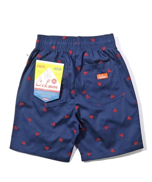 COOKMAN（クックマン）の「Cookman クックマン シェフ ショートパンツ ハーフパンツ イージーパンツ Embroidery Lobster Nav（その他パンツ・メンズ・ネイビー・MEDIUM/LARGE）」の3枚目の写真