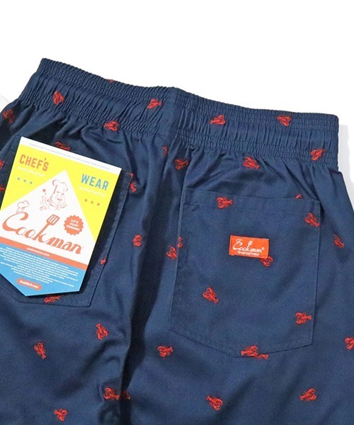 COOKMAN（クックマン）の「Cookman クックマン シェフ ショートパンツ ハーフパンツ イージーパンツ Embroidery Lobster Nav（その他パンツ・メンズ・ネイビー・MEDIUM/LARGE）」の5枚目の写真