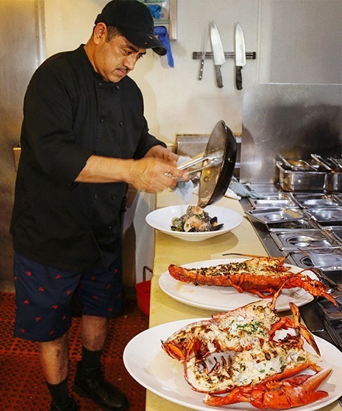 COOKMAN（クックマン）の「Cookman クックマン シェフ ショートパンツ ハーフパンツ イージーパンツ Embroidery Lobster Nav（その他パンツ・メンズ・ネイビー・MEDIUM/LARGE）」の9枚目の写真