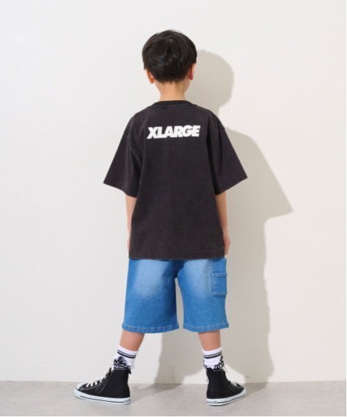 XLARGE KIDS(エクストララージキッズ)の「恐竜ロック半袖Tシャツ(Tシャツ/カットソー・キッズ・ブラック/ブルー・120cm/140cm/130cm/100cm/110cm)」の4枚目の写真