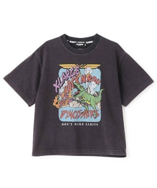 XLARGE KIDS(エクストララージキッズ)の「恐竜ロック半袖Tシャツ(Tシャツ/カットソー・キッズ・ブラック/ブルー・120cm/140cm/130cm/100cm/110cm)」の5枚目の写真