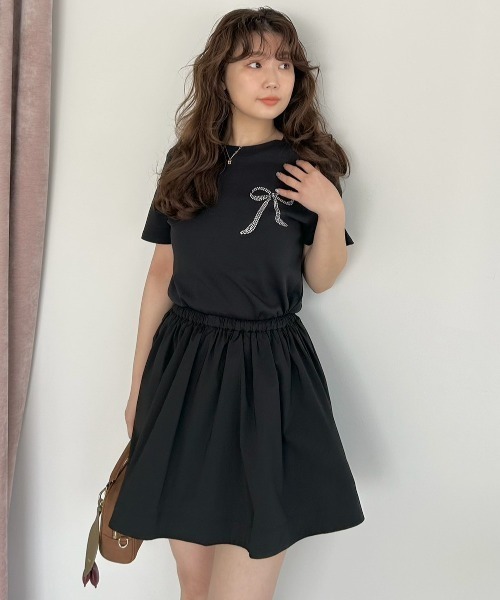 SNIDEL(スナイデル)の「【USAGI ONLINE / ZOZOTOWN 限定カラーあり】ORGANICSラインストーンTシャツ(Tシャツ/カットソー・レディース・C/B/ブラウン/A/ホワイト/イエロー/H/G/F/E/D/I・FREE)」の21枚目の写真