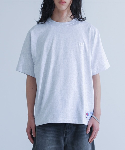 Champion（チャンピオン）の「【Champion】タグデザインショートスリーブＴシャツ（Tシャツ/カットソー・メンズ・ブラック/オフホワイト/グレー・L/XL/M）」の22枚目の写真