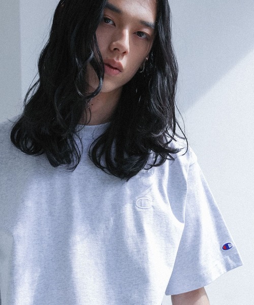 Champion（チャンピオン）の「【Champion】タグデザインショートスリーブＴシャツ（Tシャツ/カットソー・メンズ・ブラック/オフホワイト/グレー・L/XL/M）」の19枚目の写真