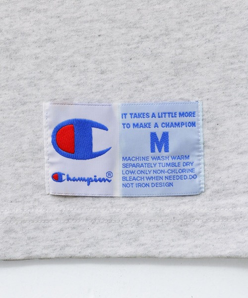 Champion（チャンピオン）の「【Champion】タグデザインショートスリーブＴシャツ（Tシャツ/カットソー・メンズ・ブラック/オフホワイト/グレー・L/XL/M）」の14枚目の写真