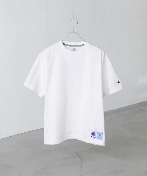 Champion（チャンピオン）の「【Champion】タグデザインショートスリーブＴシャツ（Tシャツ/カットソー・メンズ・ブラック/オフホワイト/グレー・L/XL/M）」の11枚目の写真