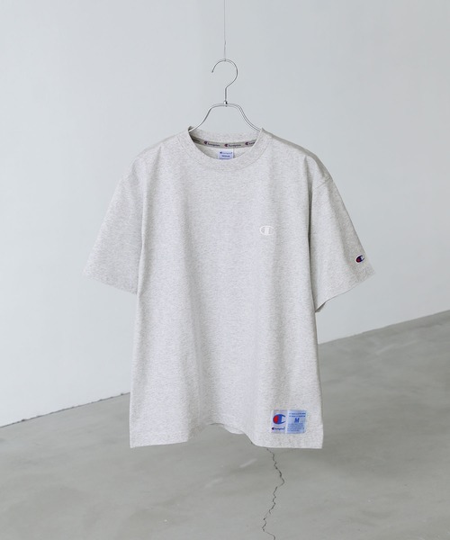 Champion（チャンピオン）の「【Champion】タグデザインショートスリーブＴシャツ（Tシャツ/カットソー・メンズ・ブラック/オフホワイト/グレー・L/XL/M）」の9枚目の写真