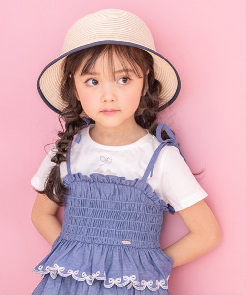カットワークキャミチュニック＆Tシャツセット