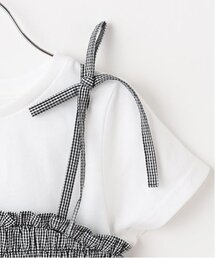 mezzo piano（メゾピアノ）の「カットワークキャミチュニック＆Tシャツ