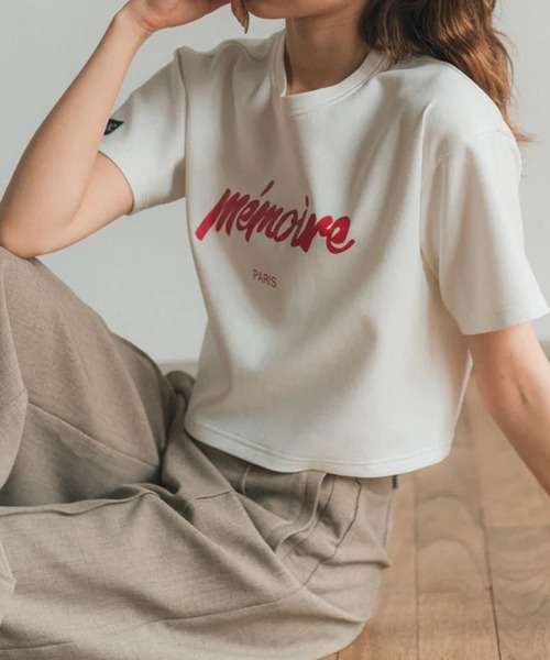 RANCLIC(ランクリック)の「memoire ロゴミニT(Tシャツ/カットソー・レディース・レッド・FREE)」の3枚目の写真