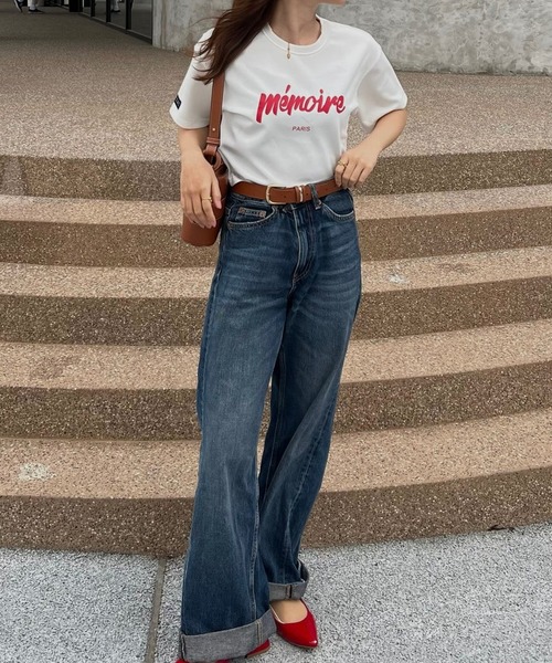 RANCLIC(ランクリック)の「memoire ロゴミニT(Tシャツ/カットソー・レディース・レッド・FREE)」の9枚目の写真