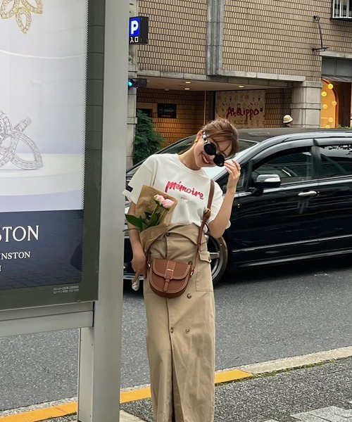 RANCLIC(ランクリック)の「memoire ロゴミニT(Tシャツ/カットソー・レディース・レッド・FREE)」の12枚目の写真