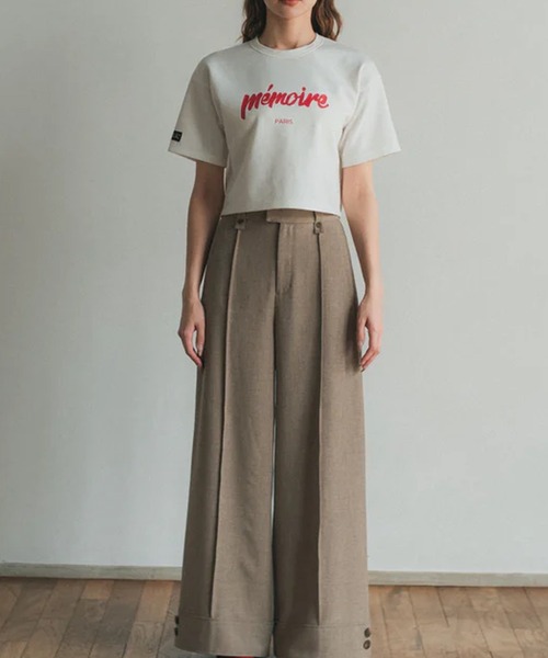 RANCLIC(ランクリック)の「memoire ロゴミニT(Tシャツ/カットソー・レディース・レッド・FREE)」の15枚目の写真