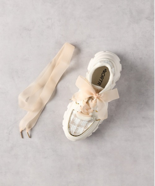 Right-on（ライトオン）の「【ORiental TRaffic】２ＷＡＹシューレーススニーカー（スニーカー・レディース・ブラック/ベージュ・37inch/36inch/38inch）」の7枚目の写真