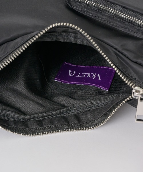 VIOLETTA(ヴィオレッタ)の「ウェーブシェイプナイロンショルダーバッグ(ショルダーバッグ・レディース・ブラック/ベージュ/レッド・FREE)」の21枚目の写真