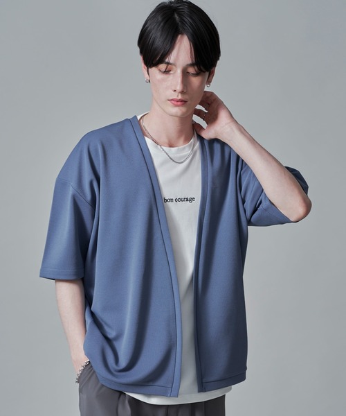 BROWNY（ブラウニー）の「BROWNY/アンサンブルカーディガン（アンサンブル・メンズ・ブルー/チャコール・MEDIUM/LARGE）」の2枚目の写真