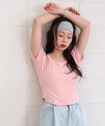 ラウンドヘムベーシックTシャツ/ミニT