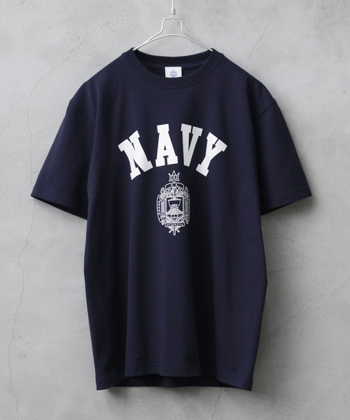 WAIPER.inc（ワイパーインク）の「HEAVYWEIGHT PT　S/S TEE USNA①（Tシャツ/カットソー・メンズ・ヘザーグレー/ホワイト/ネイビー・M/L/XL）」の3枚目の写真