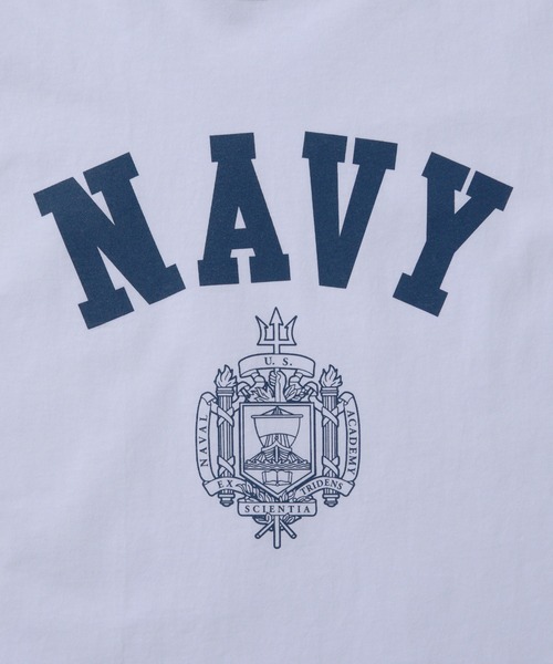 WAIPER.inc（ワイパーインク）の「HEAVYWEIGHT PT　S/S TEE USNA①（Tシャツ/カットソー・メンズ・ヘザーグレー/ホワイト/ネイビー・M/L/XL）」の9枚目の写真