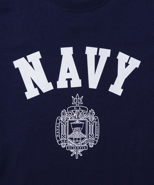 WAIPER.inc（ワイパーインク）の「HEAVYWEIGHT PT　S/S TEE USNA①（Tシャツ/カットソー・メンズ・ヘザーグレー/ホワイト/ネイビー・M/L/XL）」の6枚目の写真